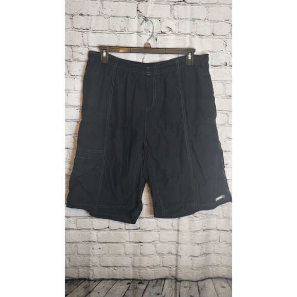 Canari Cycling Shorts Men's XXL Padded Black Cargo Pockets Drawstring - Picture 1 of 10